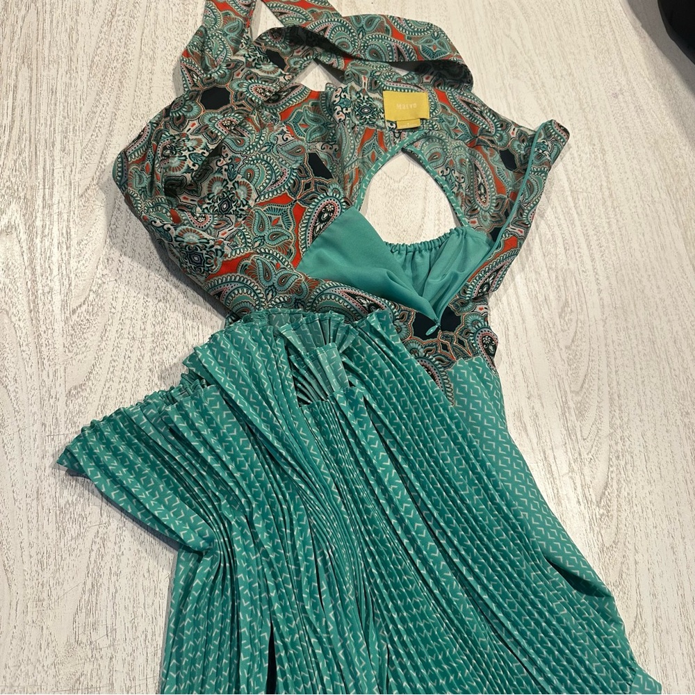 Anthropologie Maeve Cayon Creek Dress Cutout Back - Picture 6 of 6